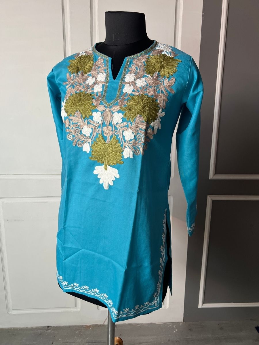 Noor : Aari embroidery summer kurti | Ebony (Copy)