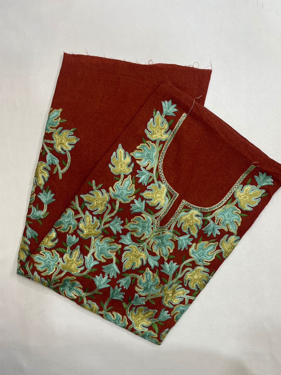Chinar Embroidered Kashmiri Suit 2 Peice (Unstiched)