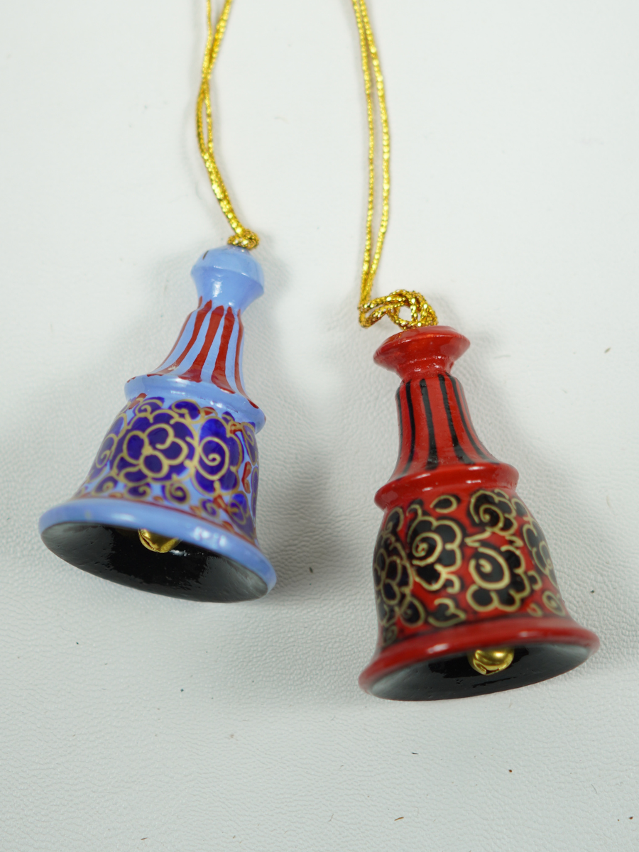 Bells Paper Mache - Handmade Christmas Ornaments & Festive Hanging Décor - KaarKash