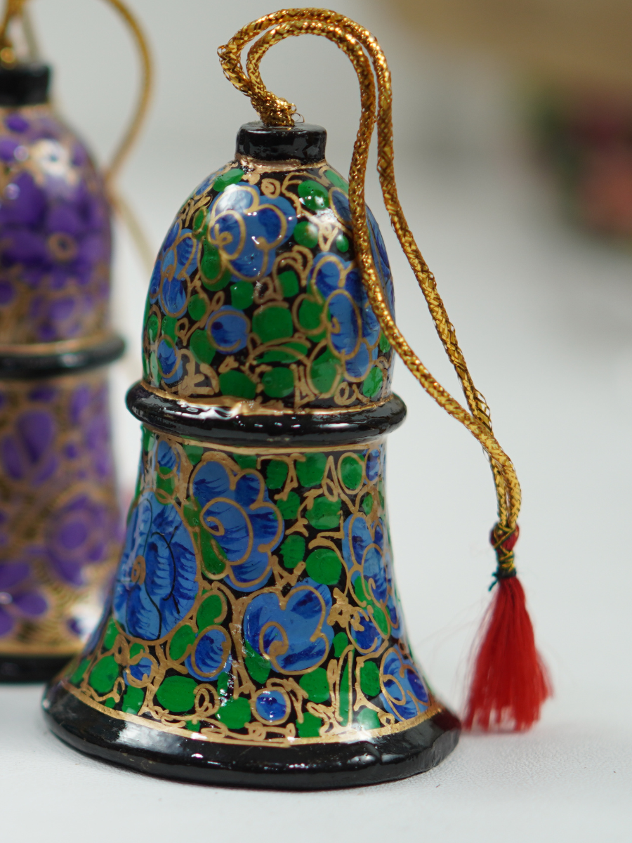 Bells Paper Mache - Handmade Christmas Ornaments & Festive Hanging Décor - KaarKash