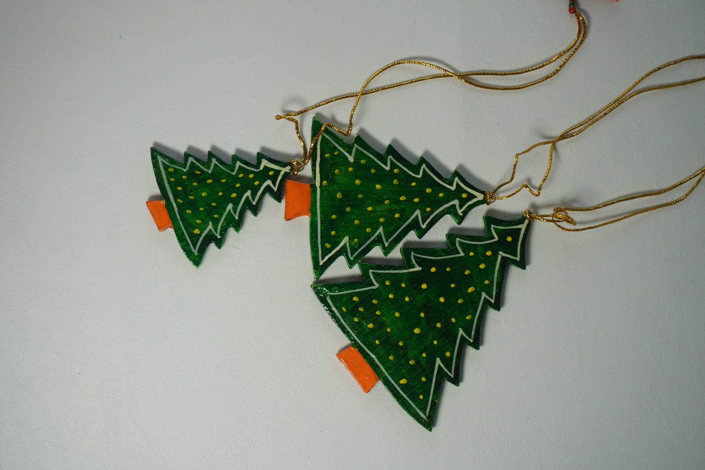 Paper Mache Christmas Ornaments | Festive Hanging Pendant Kit with Tools | DIY Home Decor Craft (Snowman Santa) | Pack of Three - KaarKash