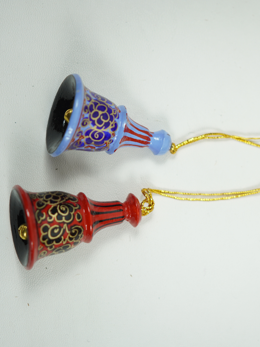 Bells Paper Mache - Handmade Christmas Ornaments & Festive Hanging Décor - KaarKash