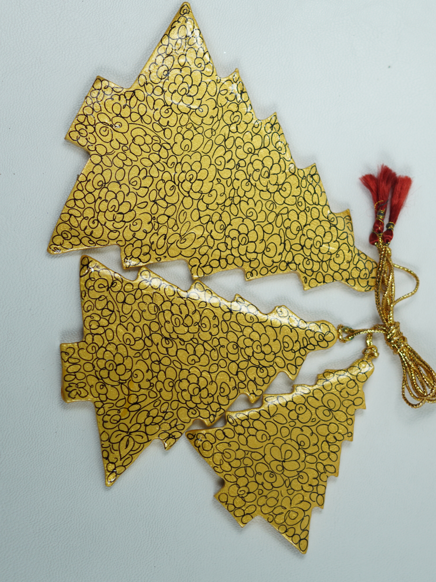 Trees - Handcrafted Paper Mache Christmas Ornaments & Festive Décor - KaarKash
