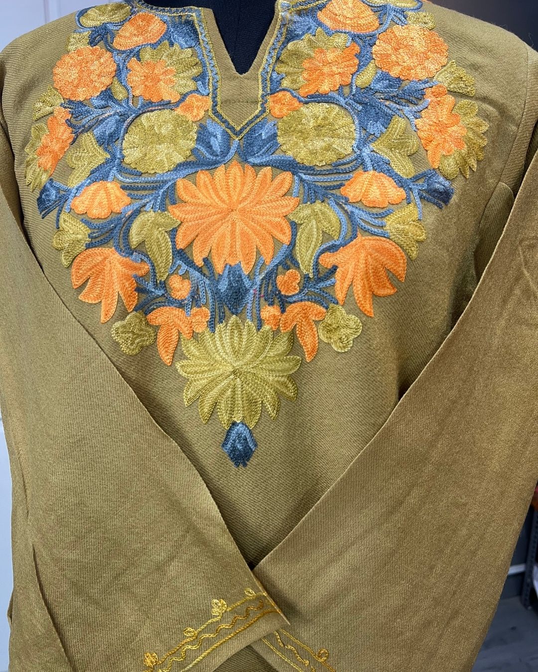 Gulposh royal Pure Raffel Wool |Mustard