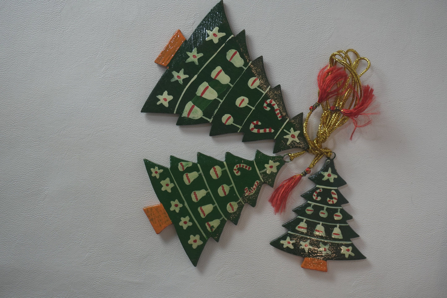 Paper Mache Christmas Ornaments | Festive Hanging Pendant Kit with Tools | DIY Home Decor Craft (Snowman Santa) | Pack of Three - KaarKash