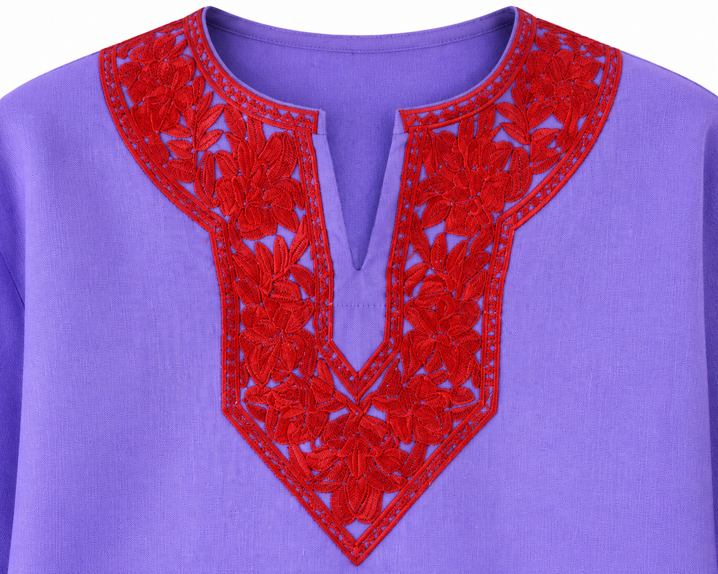 Noor : Aari embroidery summer kurti | Lavender