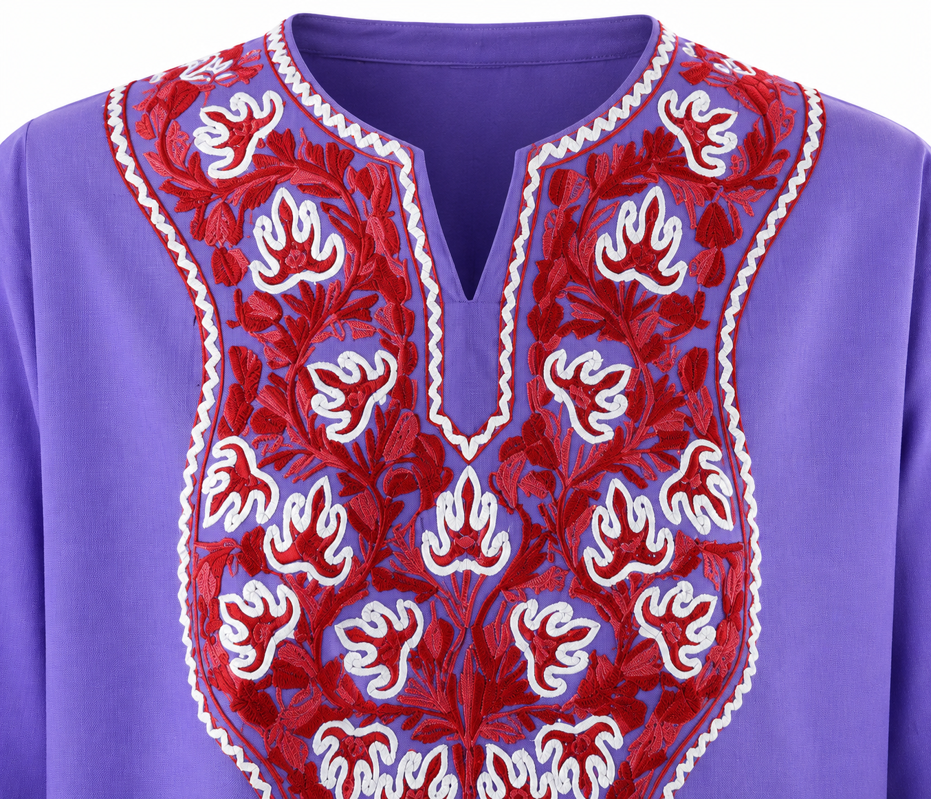 Noor : Aari embroidery summer kurti | lavender