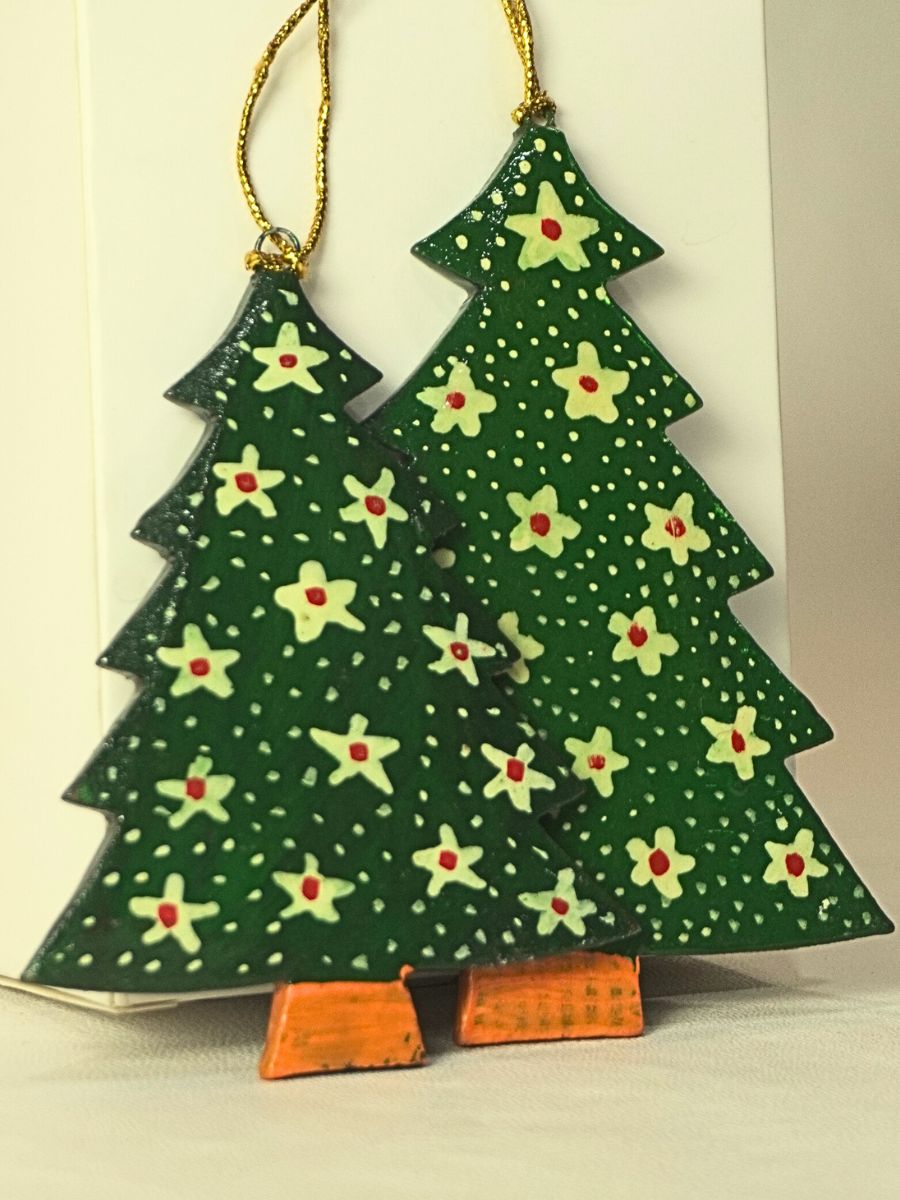 Paper Mache Christmas Ornaments | Festive Hanging Pendant Kit with Tools | DIY Home Decor Craft (Snowman Santa) | Pack of Three - KaarKash