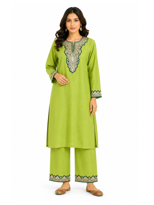 Boti Tila Summer Co-Ord set | Green