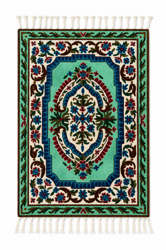 Floral Leaf Carpet Wall Hanging