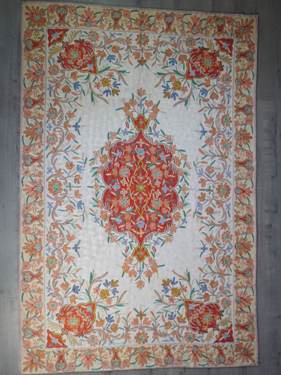 Isfahan Handmade Chain Stitch Carpet - KaarKash