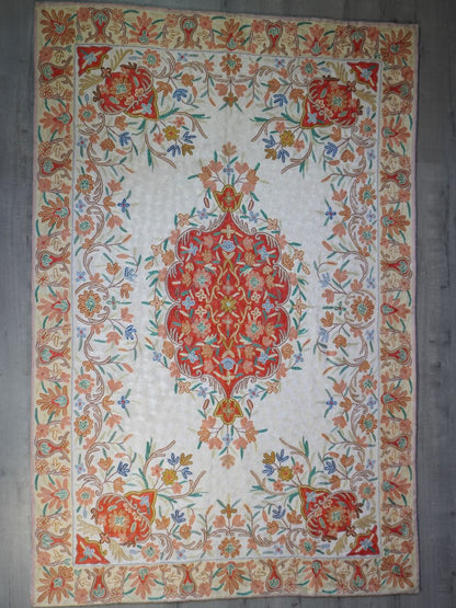 Isfahan Handmade Chain Stitch Carpet - KaarKash