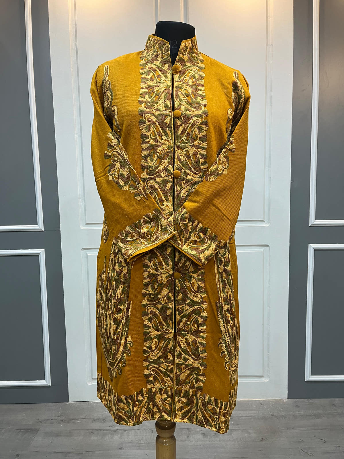 Poshmal Coat Collection - Mustard