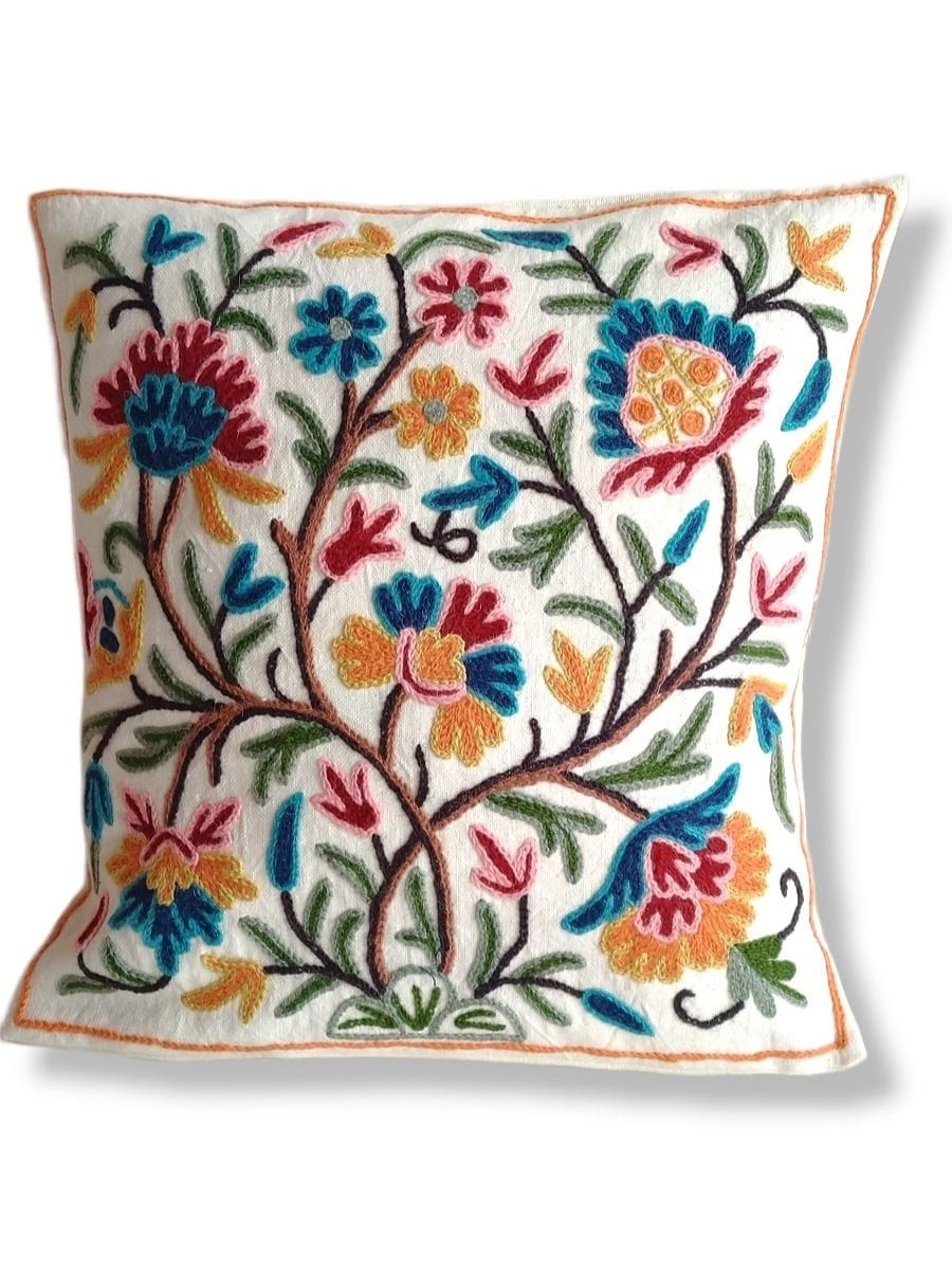 Saffron Sky Blue Cushion Covers - set of 2 - KaarKash