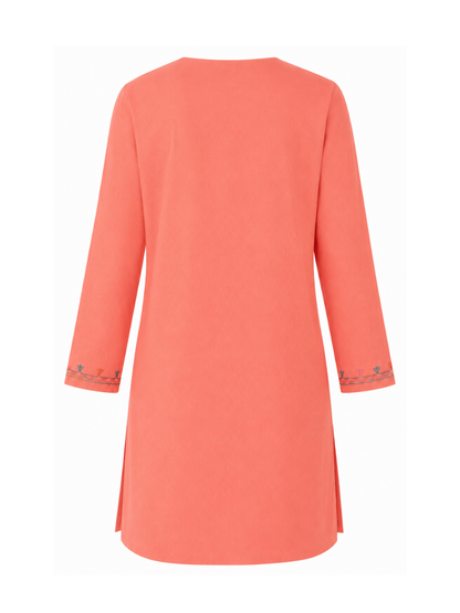 Noor : Aari embroidery summer kurti | Pink