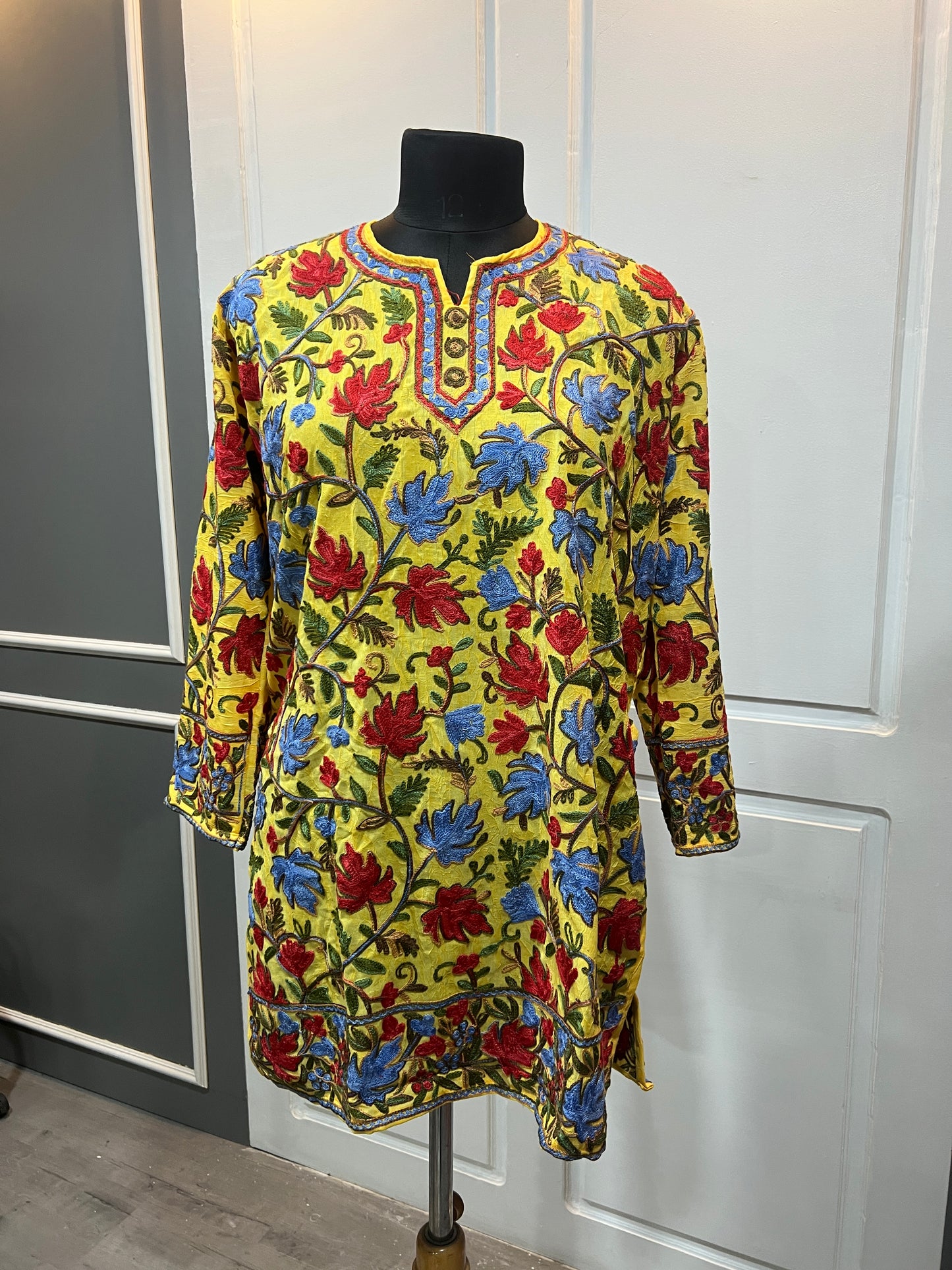 Noor : chinar embroidery summer kurti |