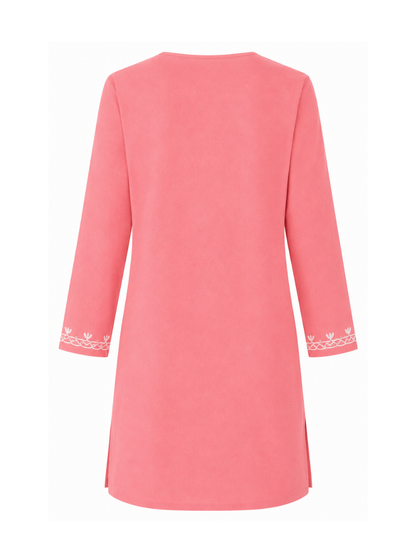 Noor : Aari embroidery summer kurti | Pink
