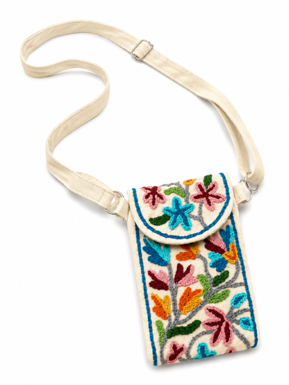 Kashmiri Embroidered Floral Sling Bag