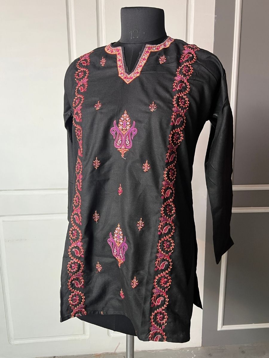 Noor : Aari embroidery summer kurti | Ebony