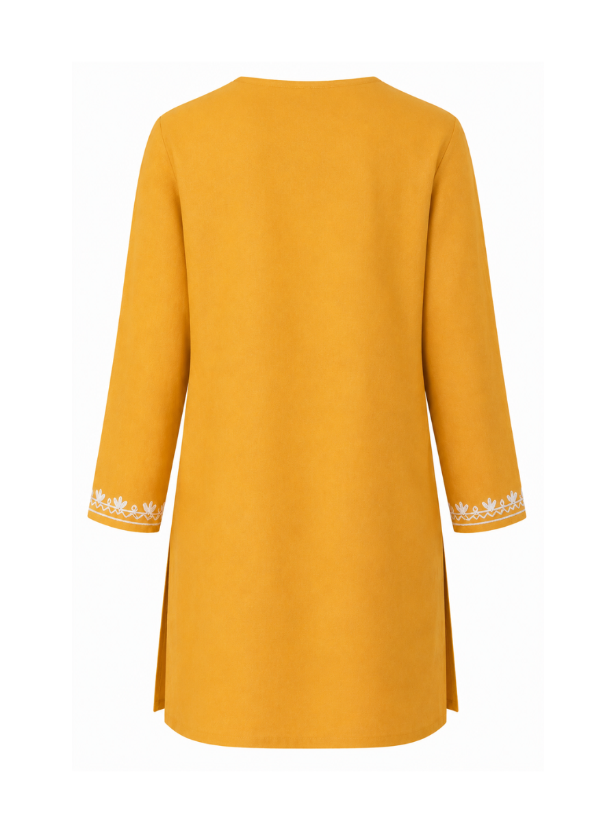 Noor : Aari embroidery summer kurti | Gold