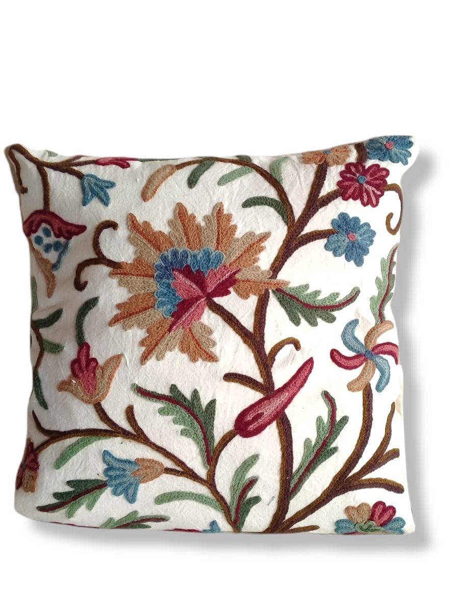 Azure Bloom Cushion Covers - set of 2 - KaarKash