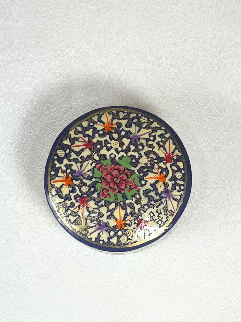 Red Inflorescence Handcrafted Paper Mache Box - KaarKash