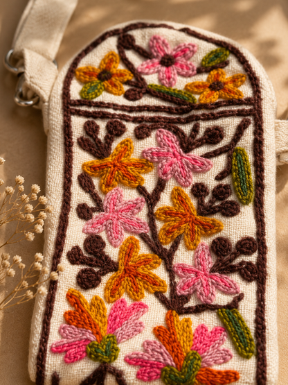 Kashmiri Embroidered Floral Sling Bag