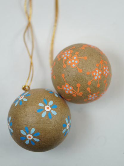 Bauble Balls -Handcrafted Paper Mache Christmas Ornaments & Festive Décor