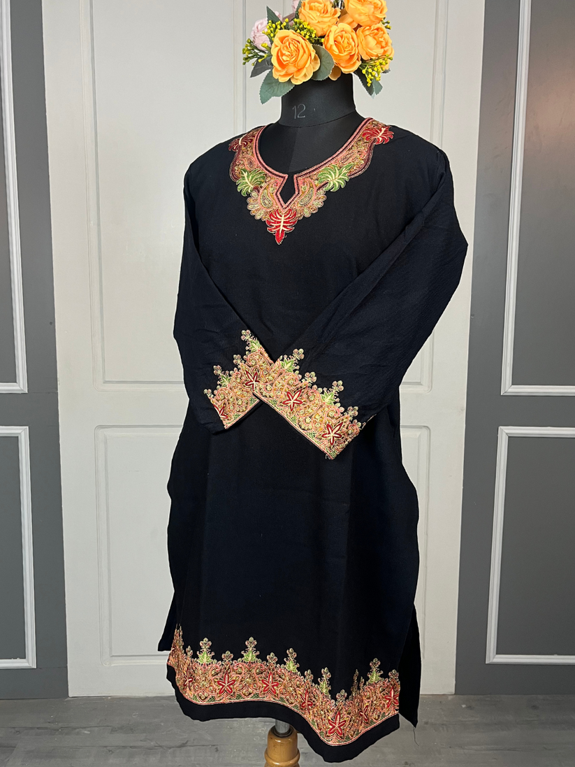 Gulposh Pheran Sozni Cord Set - KaarKash