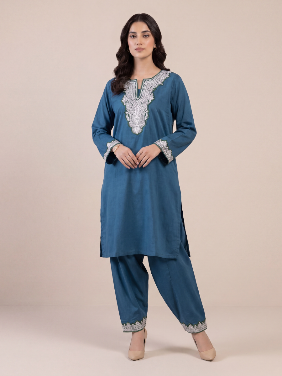 Boti Tila Summer Co-Ord set |Dark Teal
