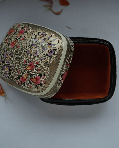 Beige Paper Mache Box - KaarKash