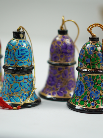 Bells Paper Mache - Handmade Christmas Ornaments & Festive Hanging Décor