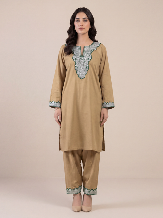Boti Tila Summer Co-Ord set |Tan