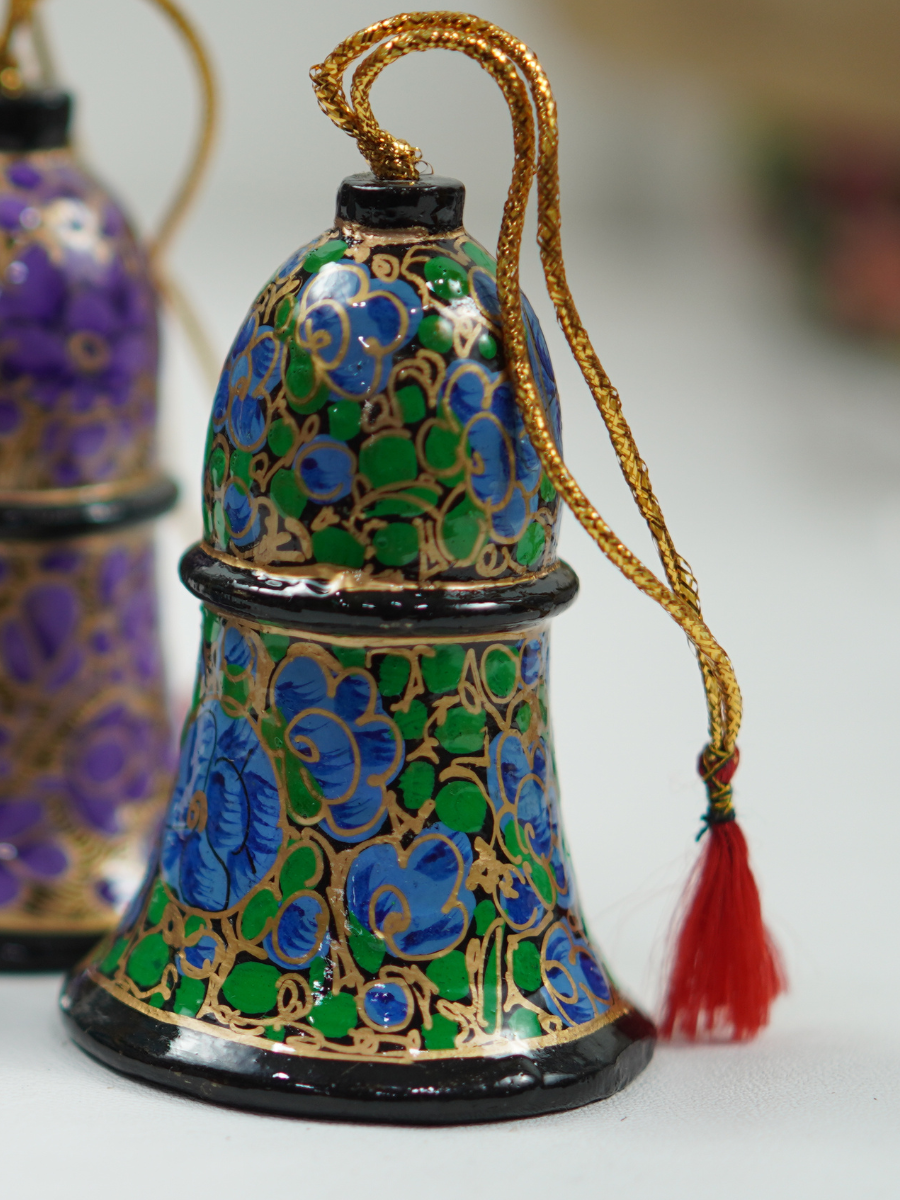 Bells Paper Mache - Handmade Christmas Ornaments & Festive Hanging Décor