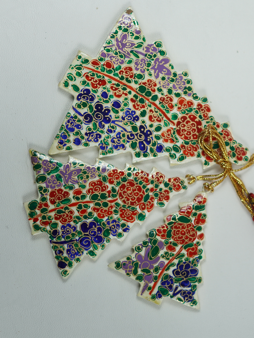 Trees - Handcrafted Paper Mache Christmas Ornaments & Festive Décor - KaarKash