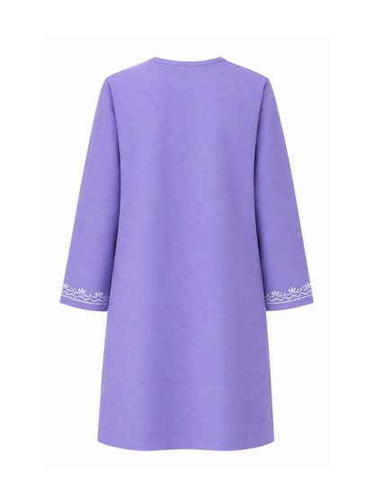 Noor : Aari embroidery summer kurti | Lavender