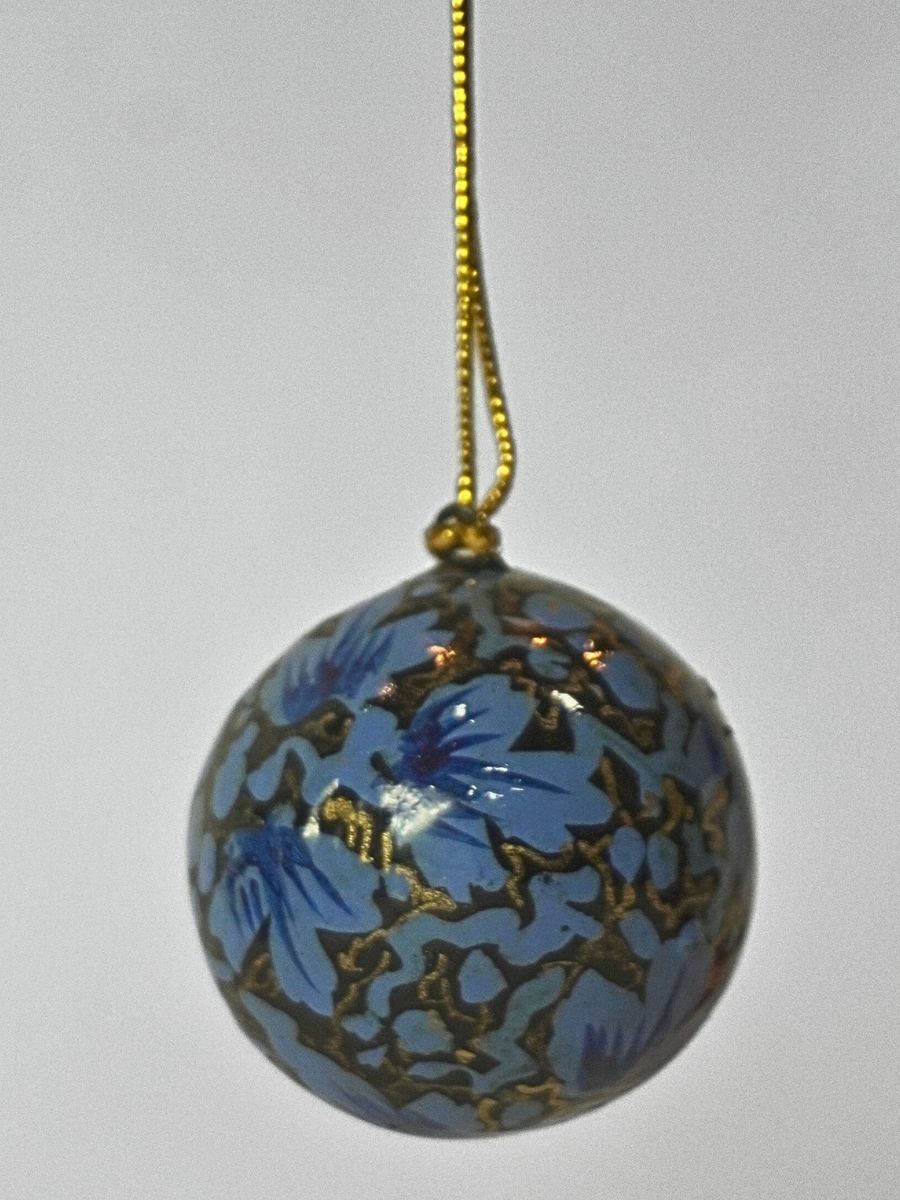 Paper Mache Bauble Balls - Christmas Tree Ornaments | Hanging Decorations for Festive Décor | Set of 9 - KaarKash