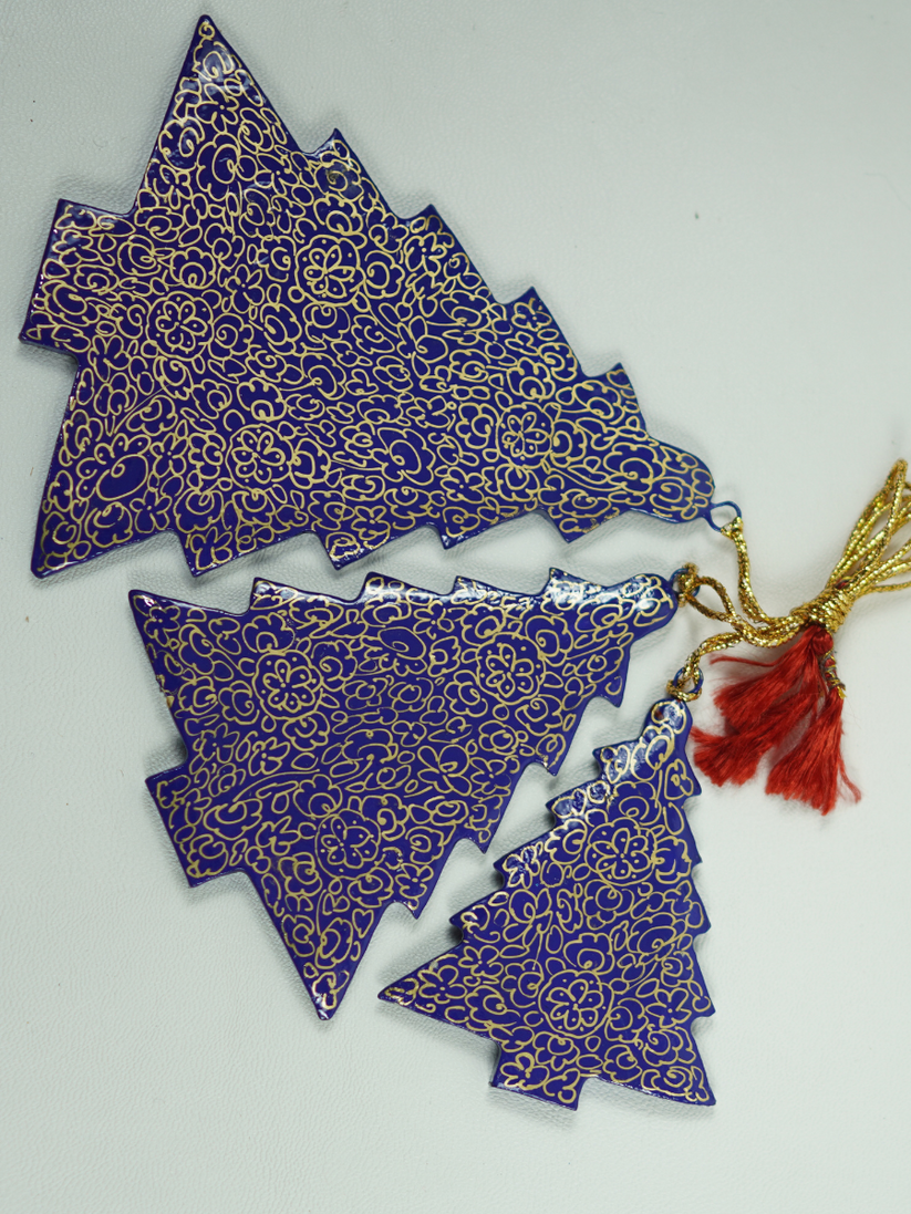 Trees - Handcrafted Paper Mache Christmas Ornaments & Festive Décor - KaarKash