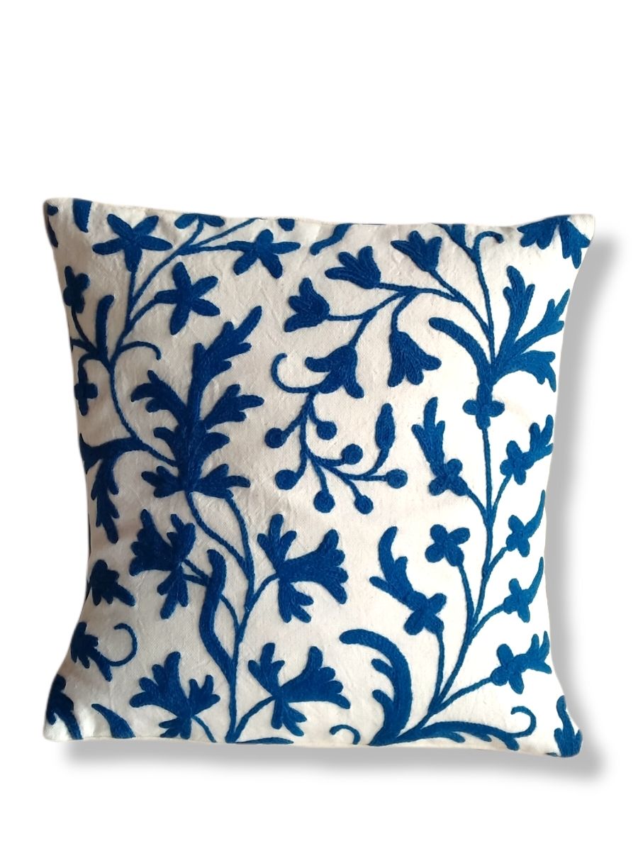 Posh NeelSafed Cushion Covers - set of 2 - KaarKash