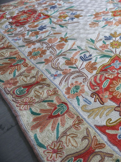Isfahan Handmade Chain Stitch Carpet