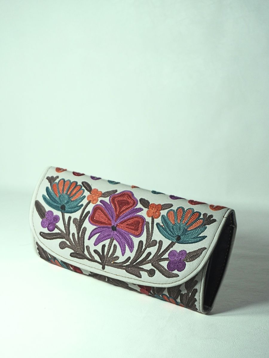 Autumn Bloom Kashmiri Clutch - KaarKash