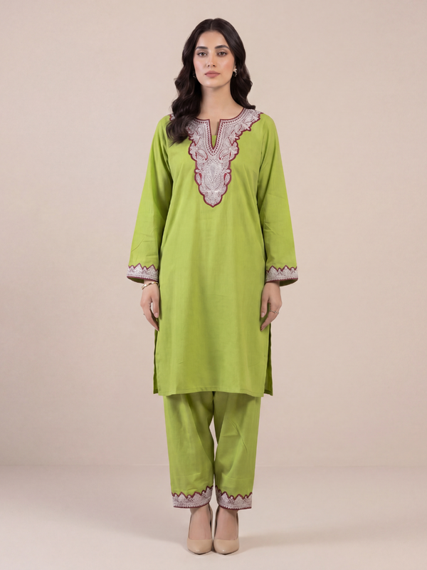 Boti Tila Summer Co-Ord set | Green