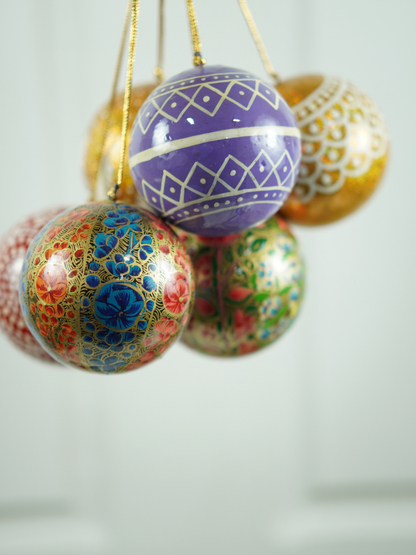 Bauble Balls -Handcrafted Paper Mache Christmas Ornaments & Festive Décor