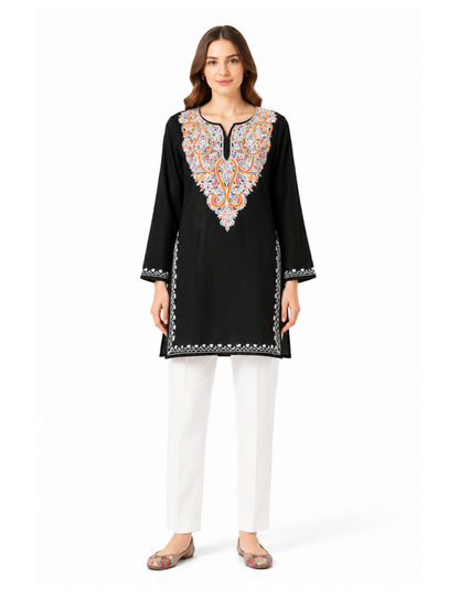 Noor : Aari embroidery summer kurti | Ebony