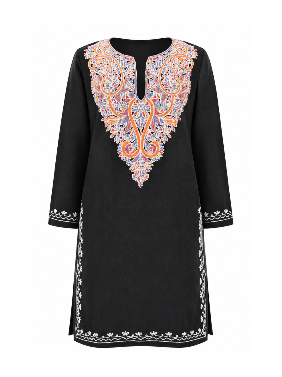 Noor : Aari embroidery summer kurti | Ebony