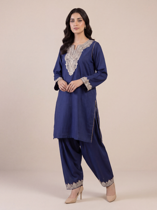 Boti Tila Summer Co-Ord set | Indigo Blue