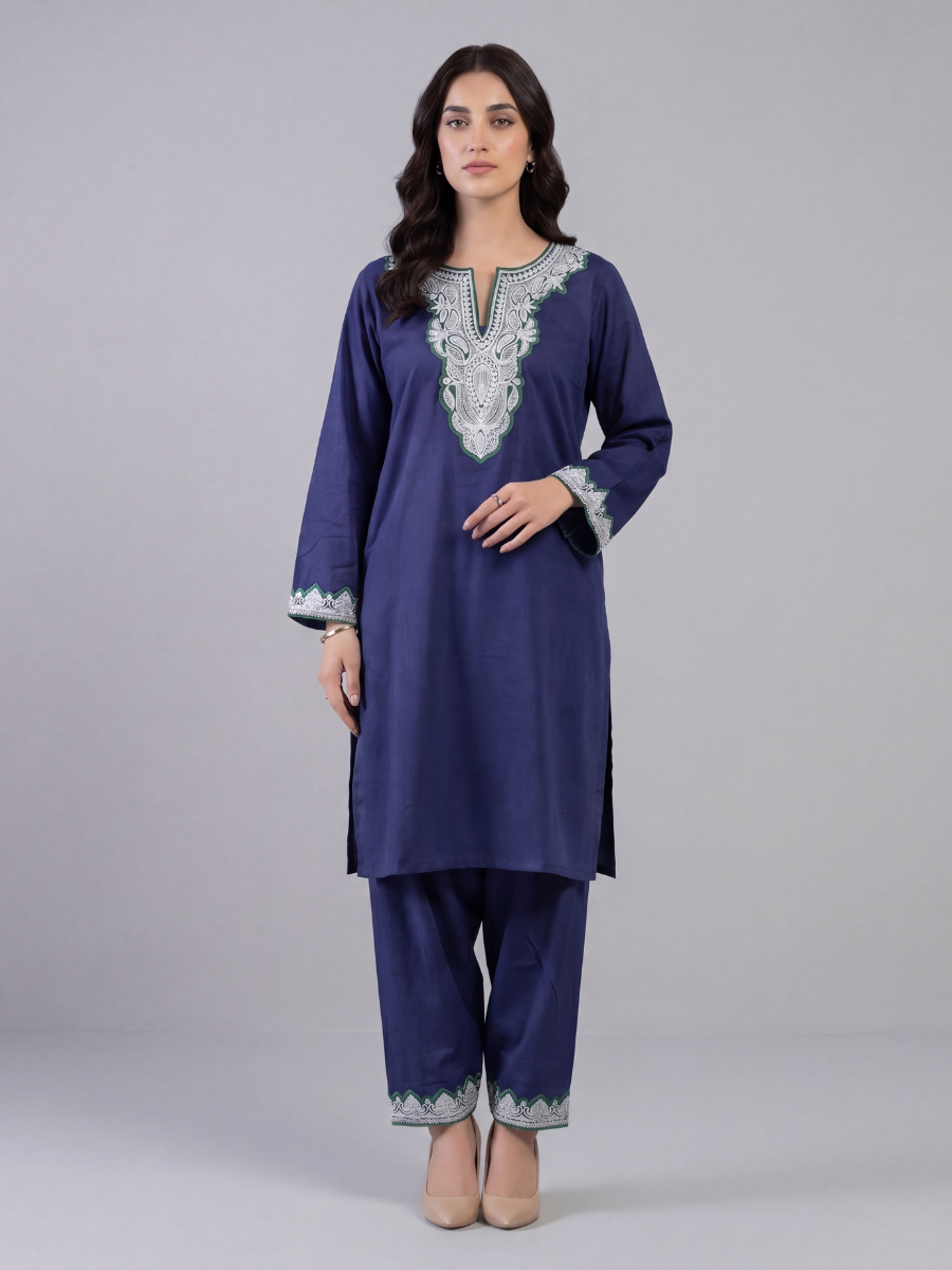 Boti Tila Summer Co-Ord set |Indigo Blue