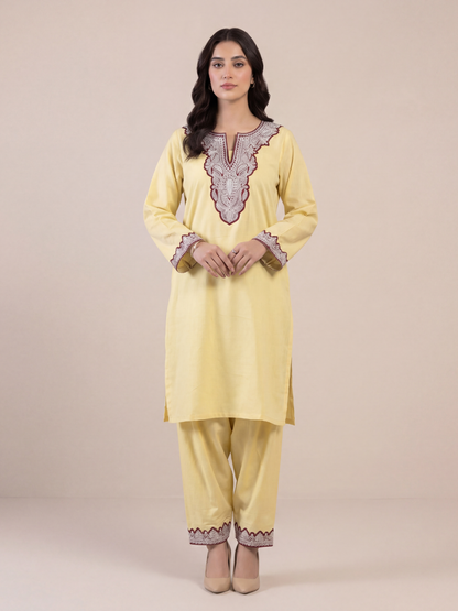 Boti Tila Summer Co-Ord set |Light Yellow