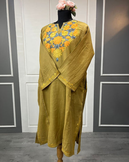 Gulposh royal Pure Raffel Wool |Mustard