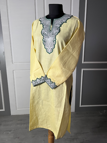 Boti Tila Summer Co-Ord set | Light Yellow